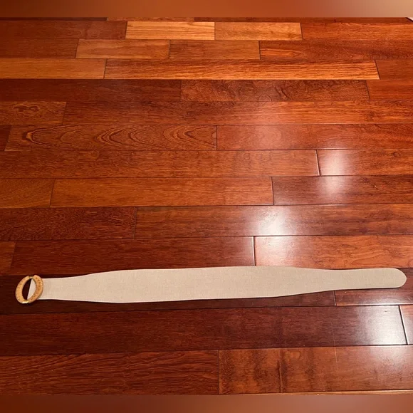 Gucci vintage beige canvas and brown leather basket weave buckle - Picture 3 of 7